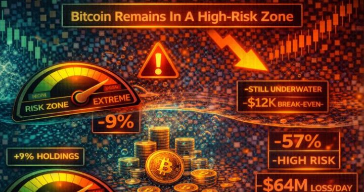 Bitcoin Remains In A High-Risk Zone As Short-Term Holders Stay Underwater