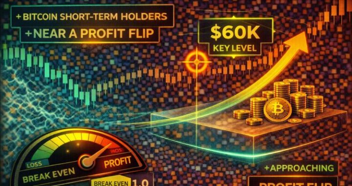 Bitcoin Short-Term Holders Near A Profit Flip: A Key Level Comes Into Focus