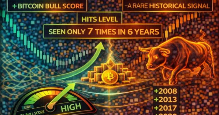 Bitcoin Bull Score Hits Level Seen Only 7 Times In 6 Years – A Rare Historical Signal