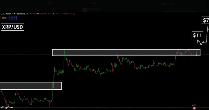 XRP Charts Flash Familiar Signal As Analyst Calls For $11, Then $70