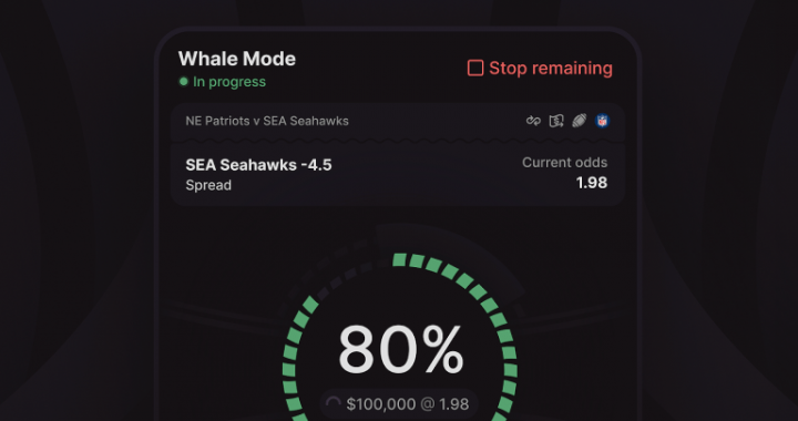 Cloudbet Introduces Whale Mode, a First-of-Its-Kind Automated Position Builder for Sports Betting