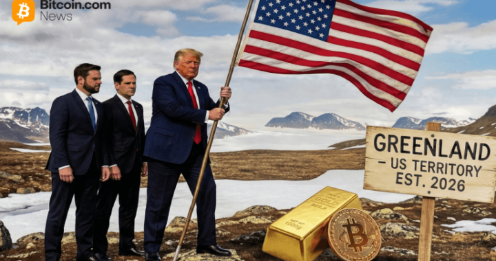 Gold Breaks Records, Bitcoin Nosedives After Trump’s Renewed Greenland Annexation Push