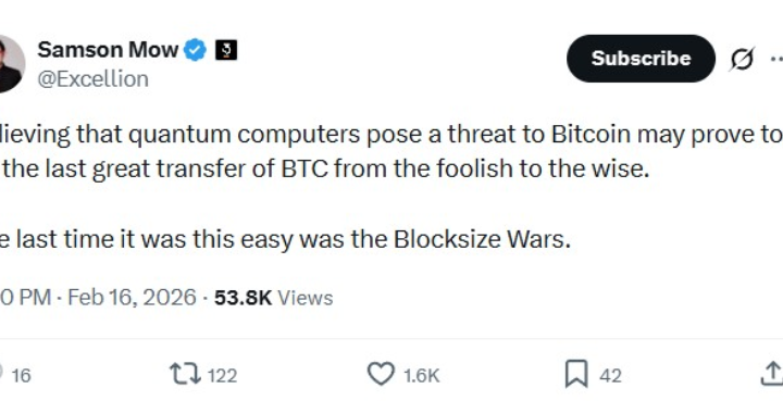 Curious Cryptos’ Commentary 22nd February 2026 > > Trope bashing