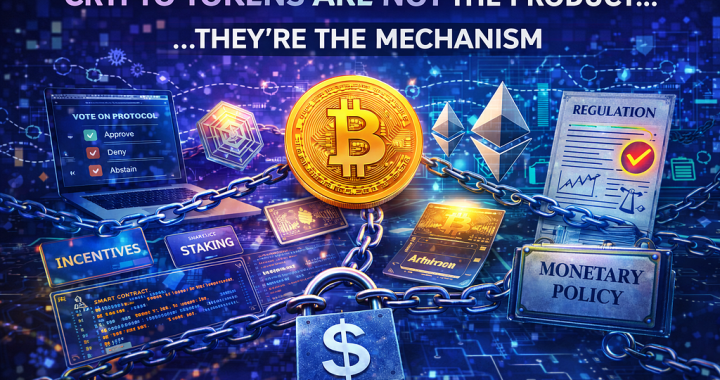 Crypto Tokens Are Not the Product. They’re the Mechanism.