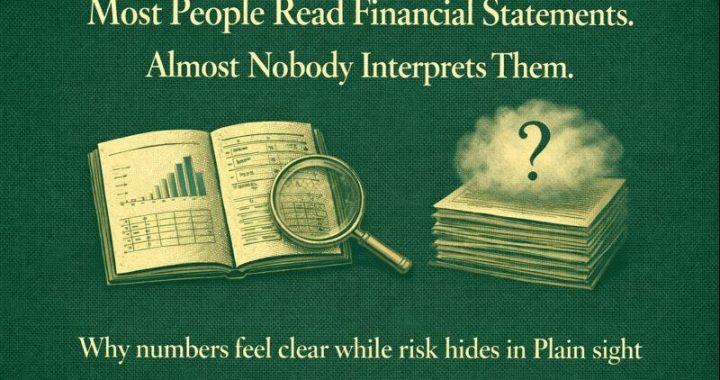 Most People Read Financial Statements. Almost Nobody Interprets Them.