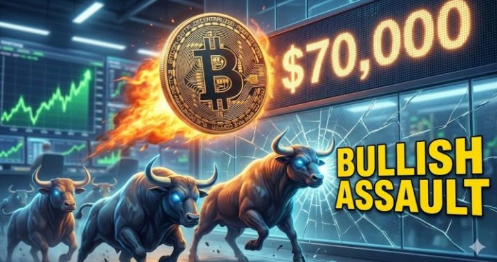 Bitcoin Price Explodes Higher, $70K Level Faces Fresh Bullish Assault