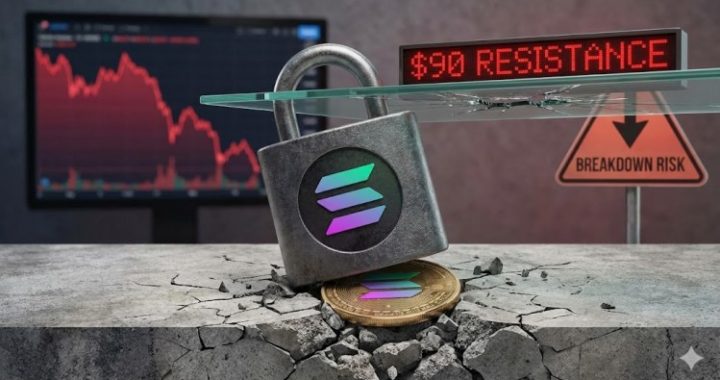 Solana (SOL) Trades Heavy Below $90 As Breakdown Risk Grows