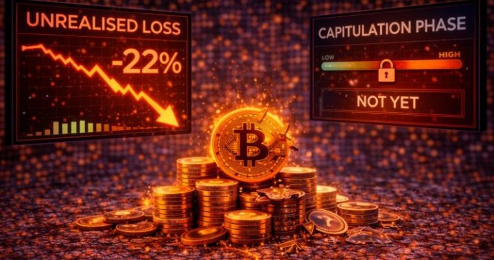 Bitcoin Unrealized Losses Reach 22% – Still No Capitulation Phase