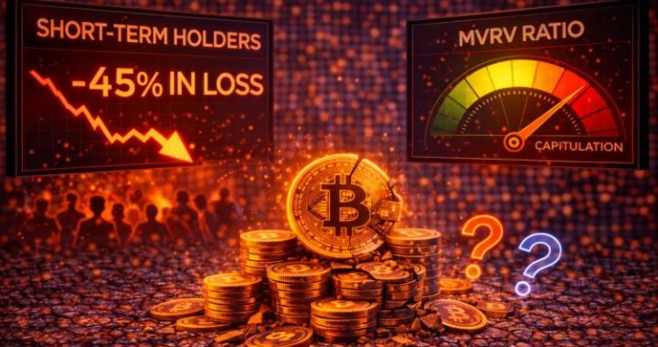 Bitcoin Short-Term Holders Deep In Loss: MVRV Signals Capitulation Phase