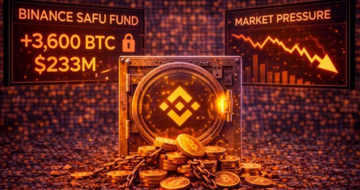 Binance SAFU Fund Adds 3,600 Bitcoin ($233M) As Market Faces Pressure