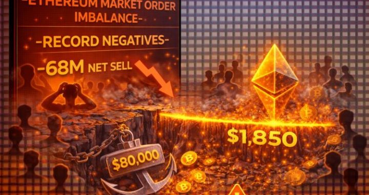 Ethereum’s Market Order Imbalance Hits Record Negatives: $1,850 Is Now The Line In The Sand