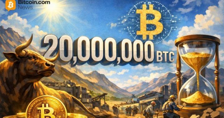 Bitcoin Supply Hits 20 Million BTC After 6,267 Days, Final Coins Stretch Across 114 Years