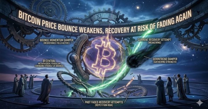 Bitcoin Price Bounce Weakens, Recovery at Risk of Fading Again