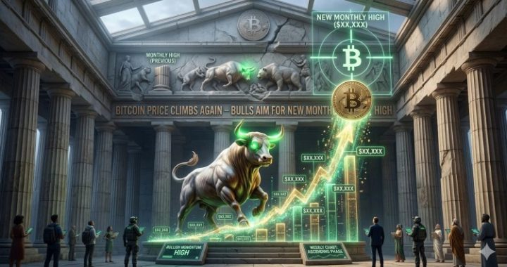 Bitcoin Price Climbs Again — Bulls Aim for New Monthly High