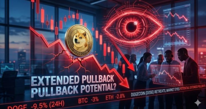 Dogecoin (DOGE) Retreats, Market Eyes Potential Extended Pullback