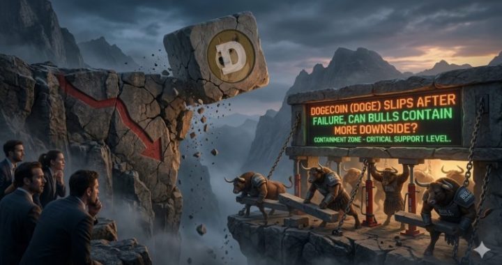 Dogecoin (DOGE) Slips After Failure, Can Bulls Contain More Downside?