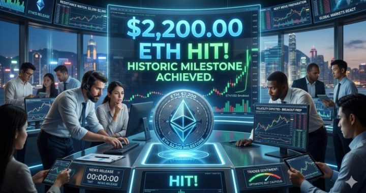 Ethereum Price Hits $2,200 Milestone, Traders Brace for Next Move