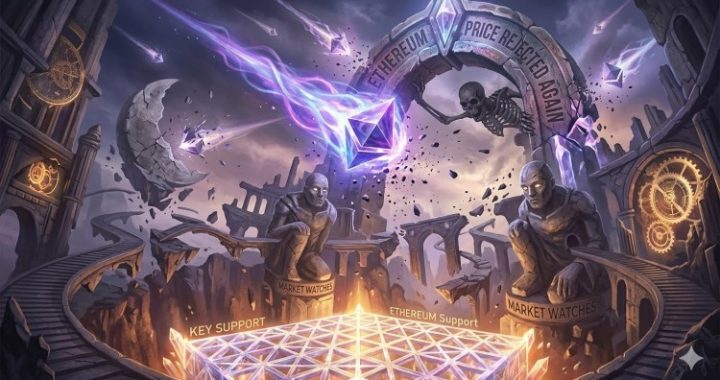 Ethereum Price Rejected Again, Market Watches Key Support Closely