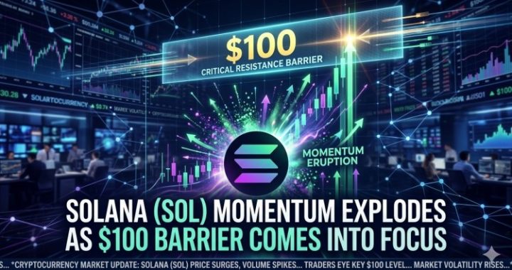 Solana (SOL) Momentum Explodes as $100 Barrier Comes Into Focus