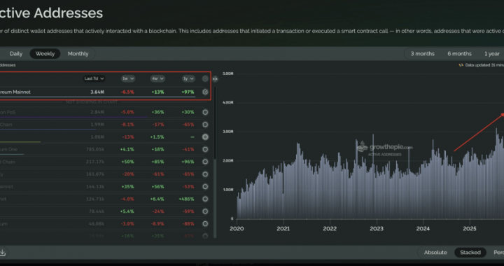 Ethereum Sets User Record As Price Lags Far Behind Network Growth