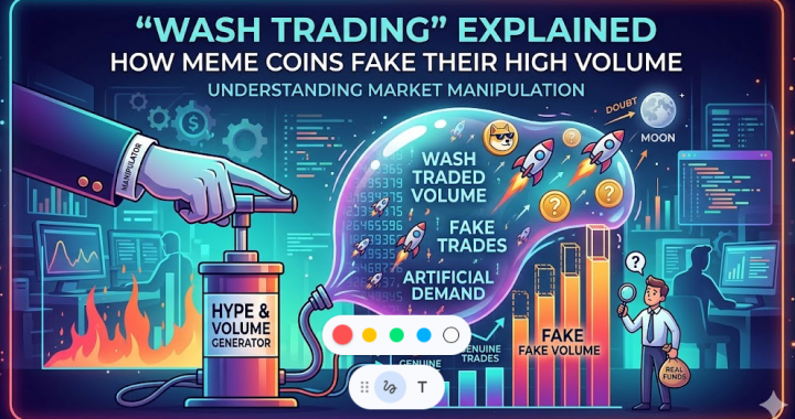 Wash Trading Explained: How Meme Coins Fake Their High Volume