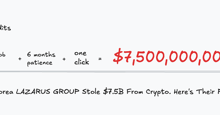 North Korea Stole $7.5 Billion From Crypto So Far. Here’s Their Playbook.