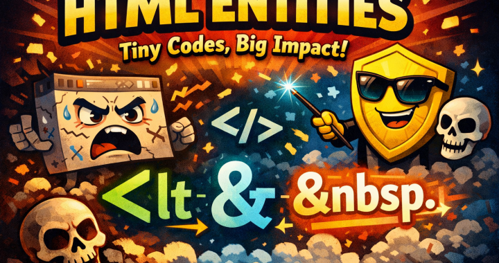 HTML Entities — The Tiny Things That Save Your Entire Web Page