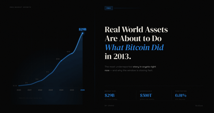 Real World Assets Are About To Do What Bitcoin Did In 2013.