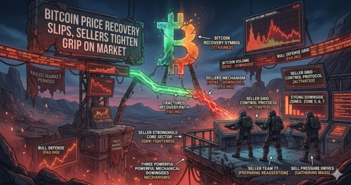 Bitcoin Price Recovery Slips, Sellers Tighten Grip on Market