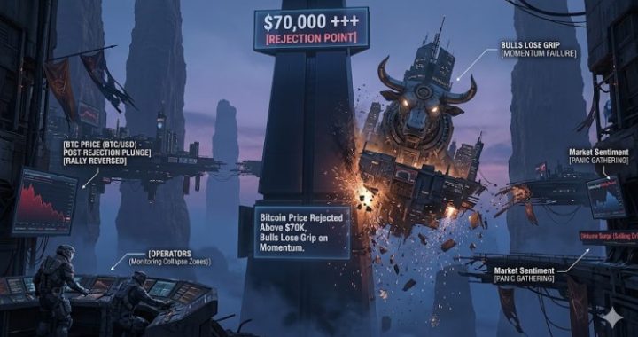 Bitcoin Price Rejected Above $70K, Bulls Lose Grip on Momentum