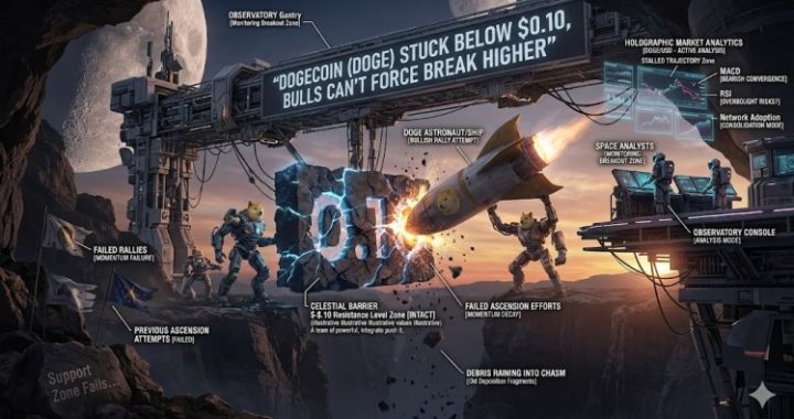 Dogecoin (DOGE) Stuck Under $0.10, Bulls Can’t Force Break Higher