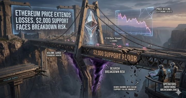 Ethereum Price Extends Losses, $2,000 Support Faces Breakdown Risk
