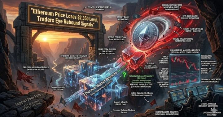 Ethereum Price Loses $2,350 Level, Traders Eye Rebound Signals