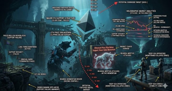 Ethereum Price Slips Below Support, Bears Seize Momentum