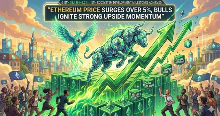 Ethereum Price Surges Over 5%, Bulls Ignite Strong Upside Momentum