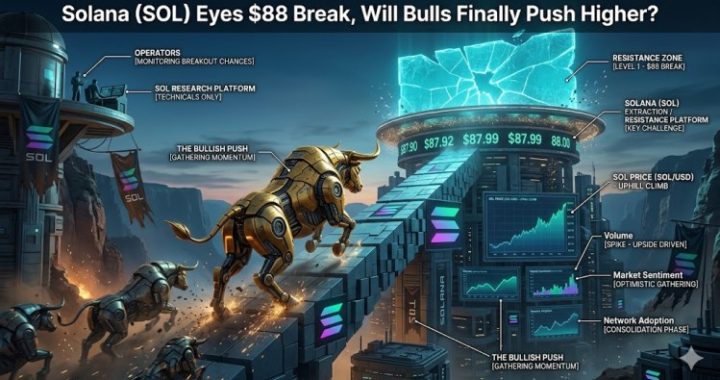 Solana (SOL) Eyes $88 Break, Will Bulls Finally Push Higher?