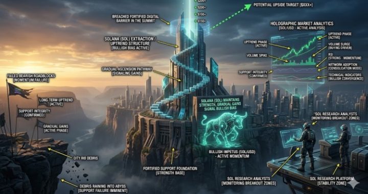 Solana (SOL) Maintains Strength, Gradual Gains Signal Bullish Bias