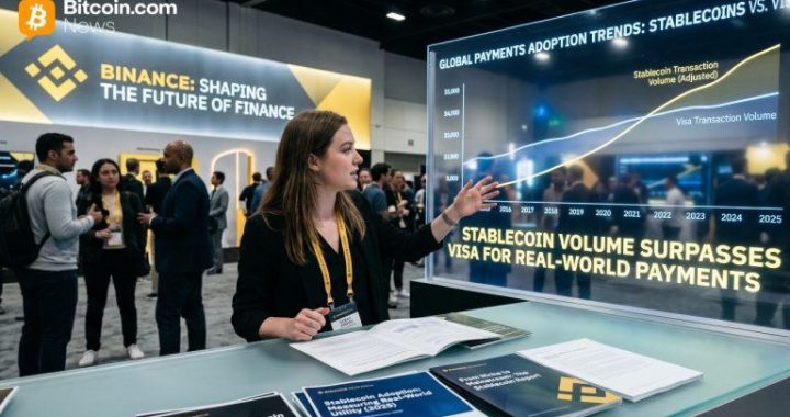 Stablecoins Move Toward Mainstream Payments as Binance Cites Visa-Beating Volume