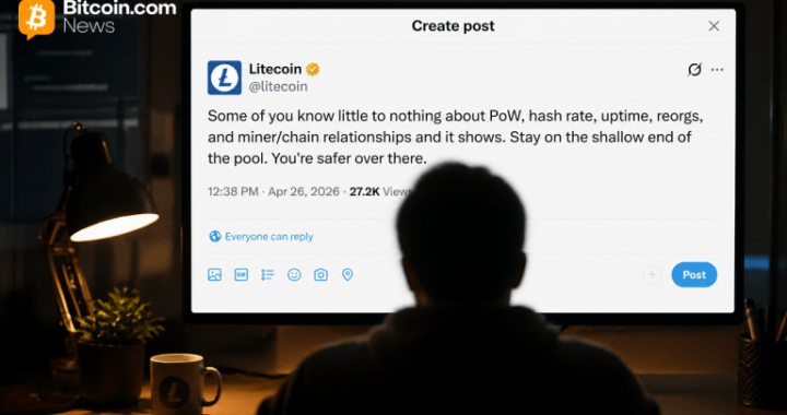 Litecoin X Account Tells Critics to ‘Stay on the Shallow End’ After 13-Block Reorg