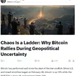 Bitwise Says Global Conflict Could Expand Bitcoin Market Beyond Gold: Is That Plausible?