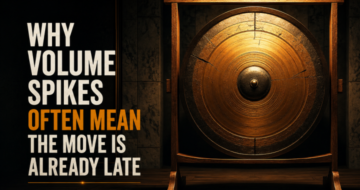 Why Volume Spikes Often Mean the Move Is Already Late