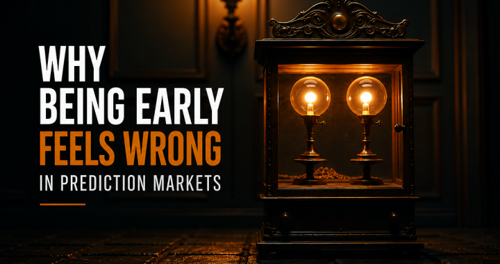 Why Being Early Feels Wrong in Prediction Markets