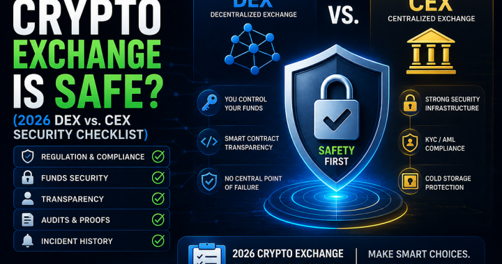 How Do I Know if a Crypto Exchange Is Safe? (2026 DEX vs. CEX Security Checklist)