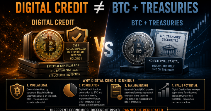 No – Digital Credit Cannot Be Replicated With Bitcoin and Treasuries