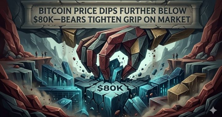 Bitcoin Price Dips Further Below $80K—Bears Tighten Grip On Market