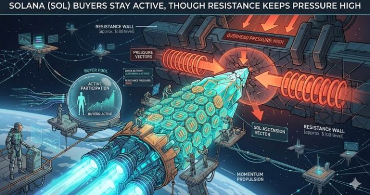 Solana (SOL) Buyers Stay Active, Though Resistance Keeps Pressure High