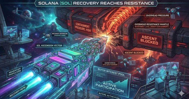 Solana (SOL) Rebound Faces Major Test Near Key Resistance Zone