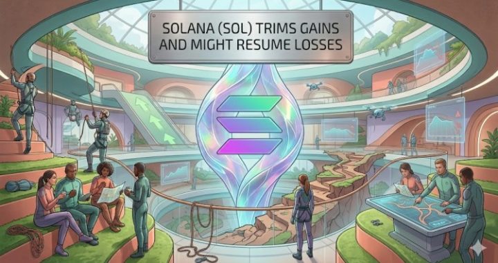 Solana (SOL) Trims Recent Gains, Market Sentiment Turns Fragile Again