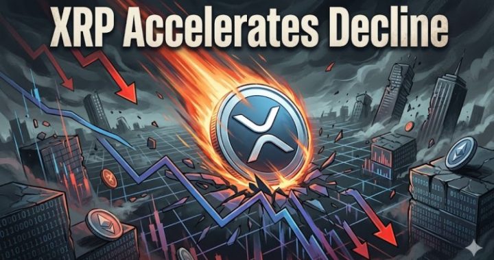 XRP Price Slides Sharply Lower As Selling Pressure Intensifies Rapidly