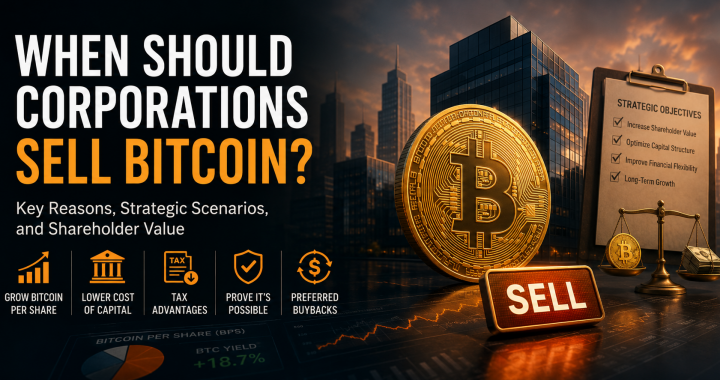 5 Reasons Corporations Should Sell Bitcoin